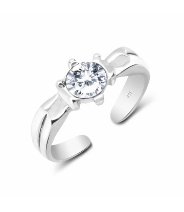 Toe Rings Shining CZ Stone TR-201